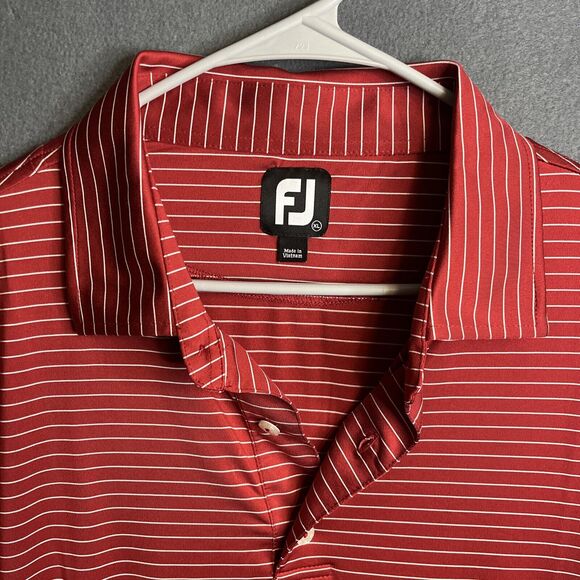 FootJoy Polo Shirt Adult XL Striped Golf Stretch Performance Casual Lot Of 2‎ - Picture 3 of 16